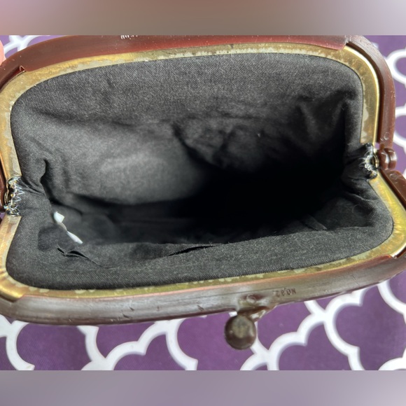 Women’s vintage tapestry floral small clutch evening bag - Picture 2 of 3